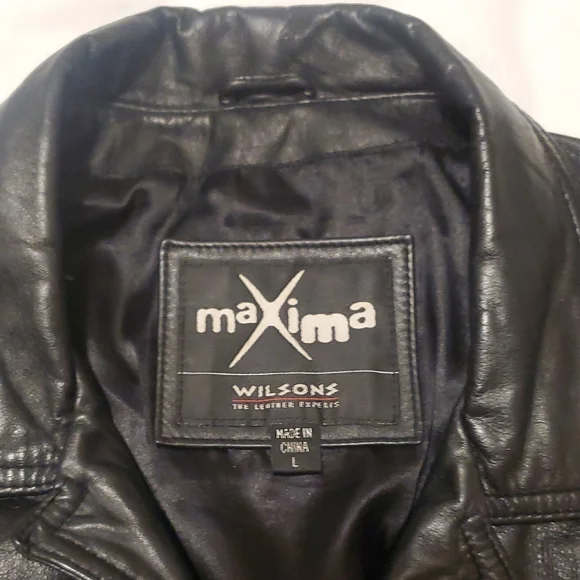 Wilsons Leather Maxima Women's Sleek Black Leather Jacket - Picture 2 of 9